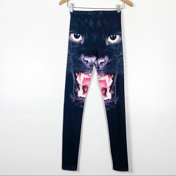 ASOS Petite High Rise Black Legging In Panther 2 - Picture 6 of 8